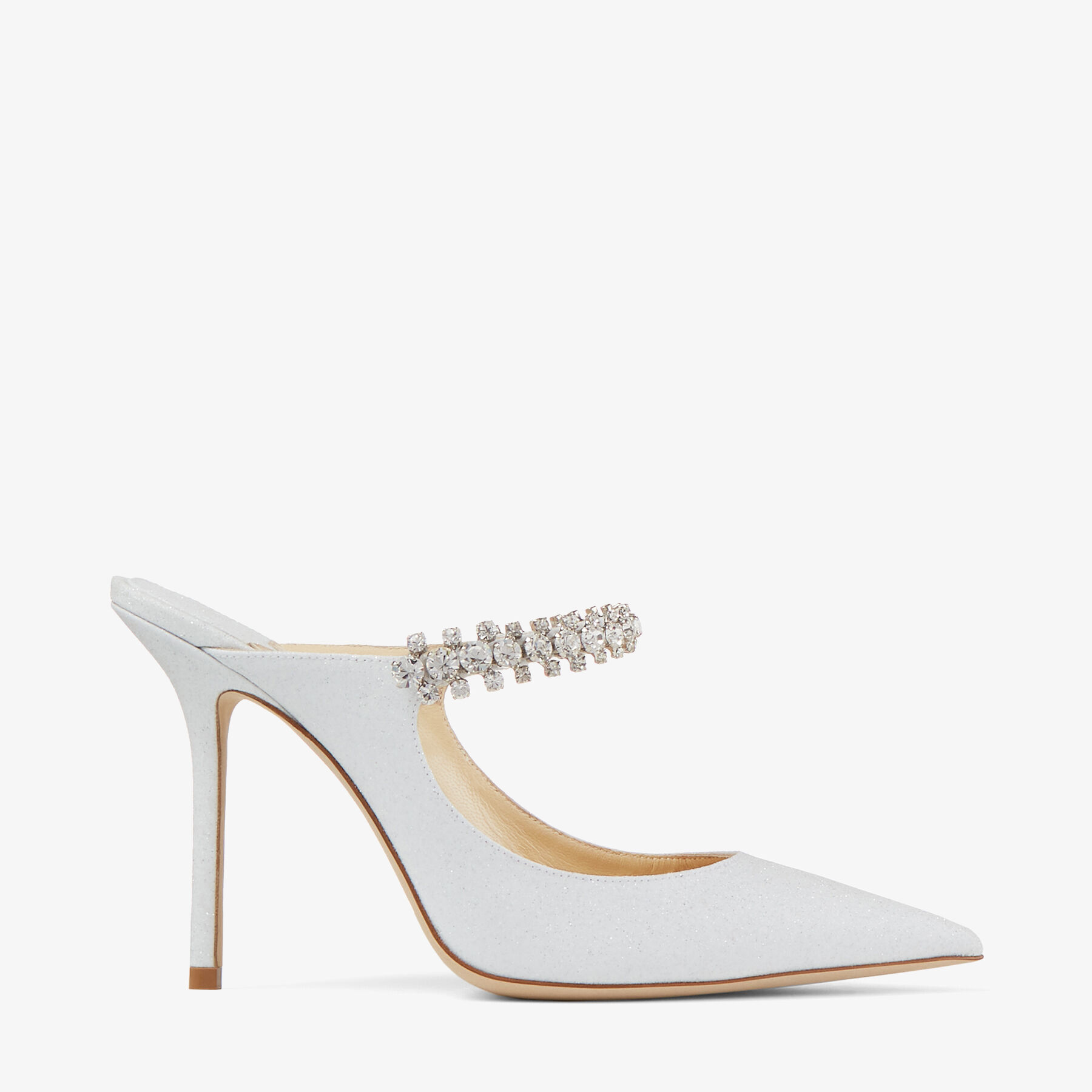 ☆JimmyChoo☆Bing 65 クリスタルストラップ付き ミュール - www 